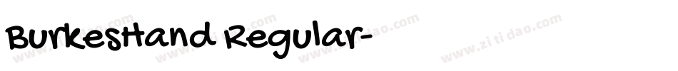 BurkesHand Regular字体转换